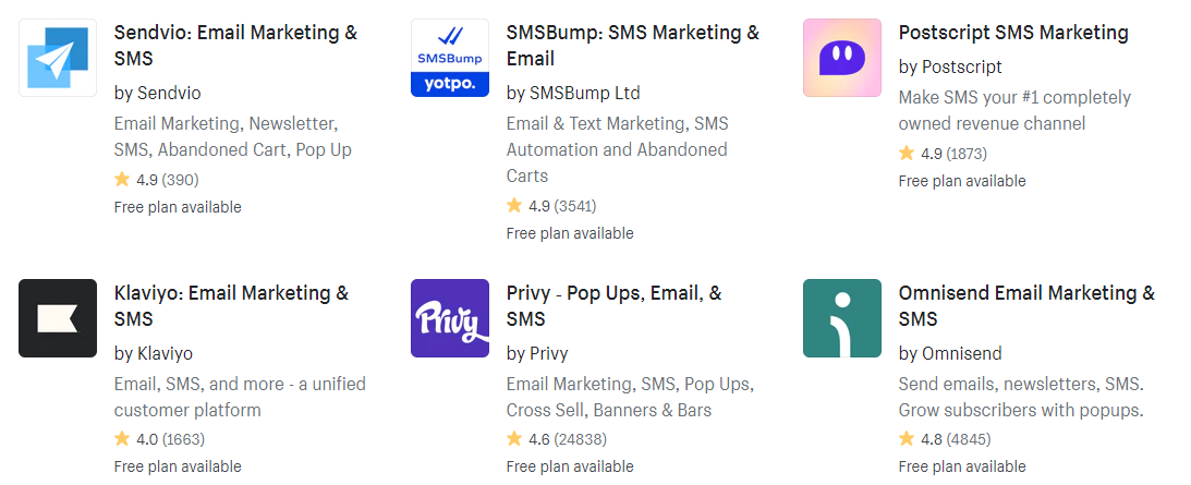 best shopify sms apps